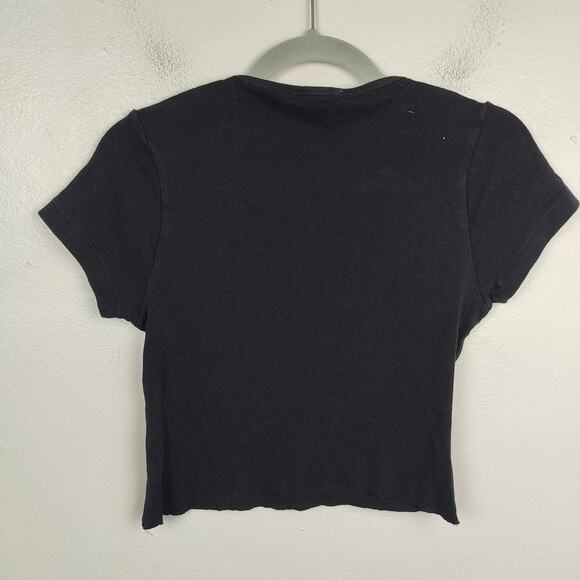 Vintage Universal Studios Betty Boop Cropped Tee Shirt Women Medium Black QT PIE - Picture 7 of 8